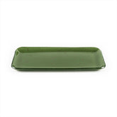 Glass Dinnerware 12.25" x 6" x h:1" Rectangular Basil Glass Platter